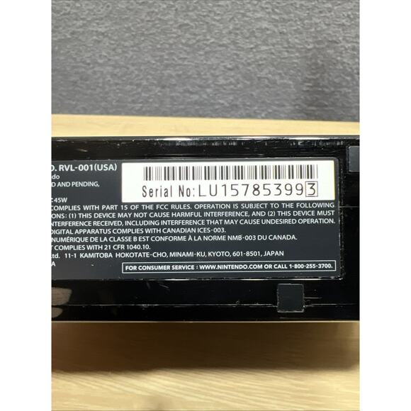 Nintendo Wii Black Console RVL-101 Bundle W/ Games Controller, Sensor Cords - Picture 11 of 11